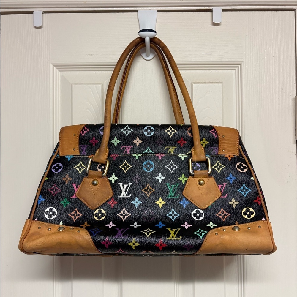 Louis Vuitton LV Murakami black multicolor Beverly handbag cute shoulder bag EUC - Picture 3 of 17